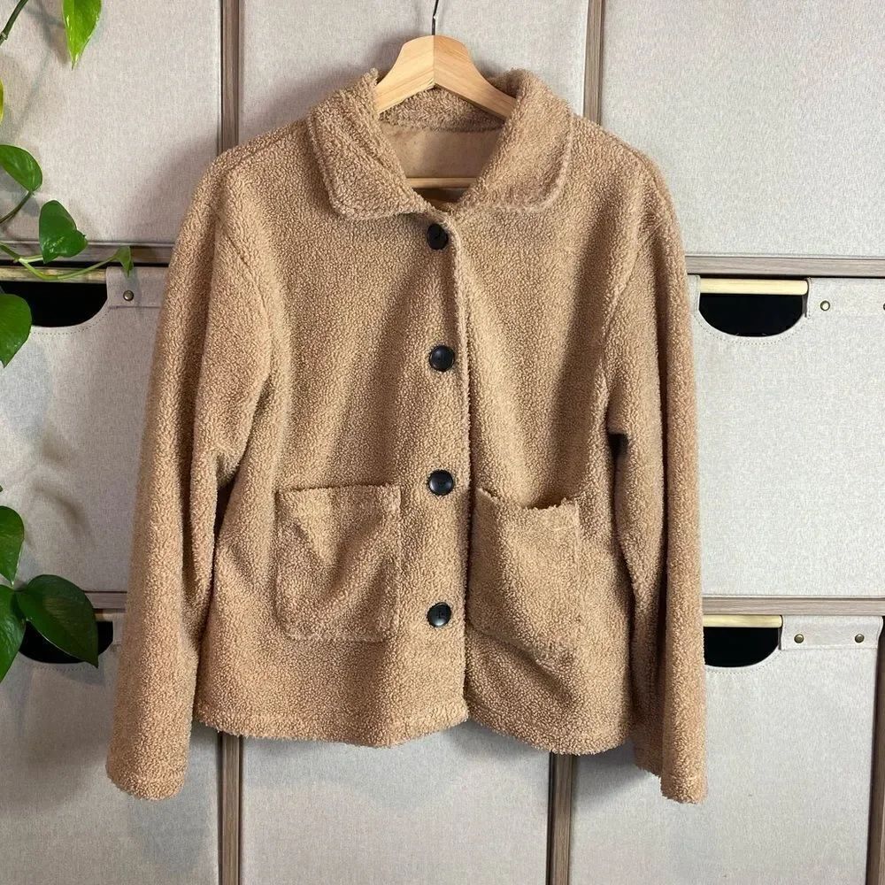 Tan teddy Shacket